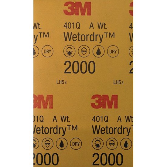 3M Водостійкий абразивний папір 401Q "Magic", P2000 138 х 230 мм ШТ