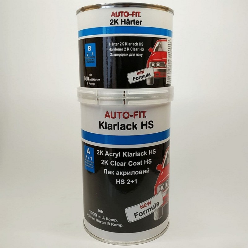 Лак акрил. AUTOFIT HS 2:1 1,0л+затвердник 0,5л