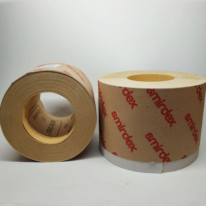 Наждачний папір SMIRDEX Рулон білий 115ммх50м LINE 510 Р80 1м