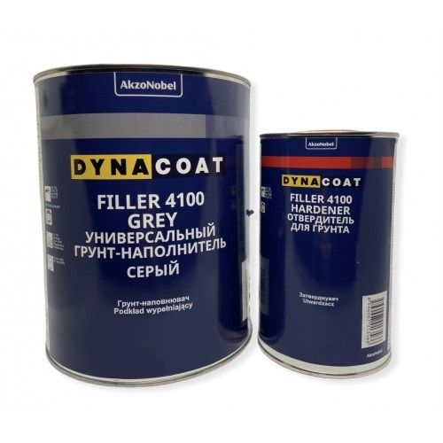 Dyna Грунт акриловий 4100 4л+затверджувач hard 4100 1л чорний