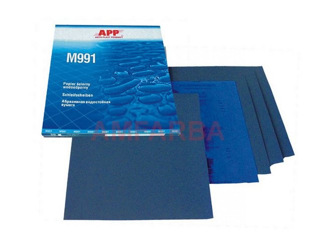 Папір абразивний водостійкий MATADOR 991 / синій / 230x280 мм P280 APP